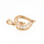 Open Heart Diamond Pendant Charm 14K Yellow Gold 0.50 TW Baguette Diamonds 1.15"