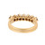 7-Stone Diamond Half Eternity Band Ring 0.75 CTW 18K Yellow Gold SZ 5.25 Estate