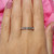 Princess Cut Diamond Half Eternity Band Ring 18K White Gold 0.35 CTW Size 7.25