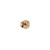 Round Diamond J Hoop Earrings 10K Yellow Gold 0.36 TW Channel Set Diamonds 0.60"