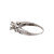 Princess Cut Diamond Engagement Ring 14K White Gold 1.00 CTW W/Accents Size 6.75