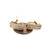 3-Row Diamond J Hoop Earrings 14K Yellow Gold 1.33 CTW Omega Backs 0.65" Estate