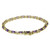 Vintage Amethyst CZ Gemstone Tennis Line Bracelet 10K Yellow Gold 7" Ladies