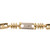 Kria Gioielli Fancy Link Chain Bracelet 18K Italian Two-Tone Gold 7.75" Estate