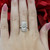 Art Deco Full Finger Ring Old Euro Diamonds 14K Gold Platinum Silver 0.97TW SZ 7
