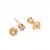 Round Diamond Stud Earrings 14K Yellow Gold 6-Prong Setting 0.50 CTW Screw Backs