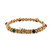 Cabochon Gem Fancy Link Bracelet 18K Yellow Gold Ruby Sapphire Emerald 7.75"