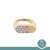 Cluster Diamond Cocktail Ring 14K Two-Tone Gold 0.50 CTW Size 7.25 Estate