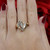 Marquise Diamond Bypass Swirl Ring W/Accents 10K Yellow Gold 0.65 CTW Size 9