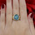 Mosaic Opal Greek Key Signet Ring 14K Yellow Gold Size 4.5 Unisex Estate