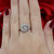 Diamond Floral Cocktail Ring 14K White Gold 0.32 CTW Diamonds Size 4.75 Estate