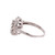 Diamond Floral Cocktail Ring 14K White Gold 0.32 CTW Diamonds Size 4.75 Estate