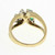Vintage Emerald Diamond Cocktail Ring 14K Yellow Gold 0.26 CTW Ladies Size 5