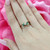 Vintage Emerald Diamond Cocktail Ring 14K Yellow Gold 0.26 CTW Ladies Size 5