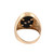 Men's Black Onyx Diamond Signet Ring 14K Yellow Gold Size 9.25 Estate