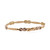 Infinity Bar Link Bracelet 14K Two-Tone Gold 7.25" Estate