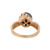 Solitaire Round Hematite Cocktail Ring 14K Yellow Gold 9.95 mm Size 8.75 Estate