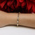 Sapphire Diamond X Link Infinity Station Bracelet 10K Two-Tone Gold 1.98 CTW 7"