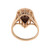 0.25TW Vintage Diamond Ring 14K Gold Teardrop Pear Statement Size 7.25