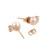 Freshwater Pearl 0.32TW White Sapphire Stud Earrings 14K Yellow Gold