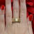 2-Row Diamond Band Ring 18K Brushed Yellow Gold 0.55 CTW Diamonds Size 7.75