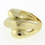 Estate Crossover Statement Ring 14K Brushed Polished Gold Size 6.5