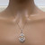 0.72TW Diamond Chandelier Dangling Pendant 14K Gold 1.65"