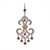 0.72TW Diamond Chandelier Dangling Pendant 14K Gold 1.65"