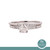 0.65TW Solitaire Round Accent Diamond Wedding Ring Set 14K White Gold Size 6.75