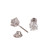 NEW 1.51 TW GIA Round Diamond Stud Earrings 18K White Gold 4-Prong Basket Set