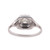 0.25 TW Old European Cut Diamond Solitaire Ring 14K White Gold Size 8.25