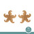 18K Yellow Gold Starfish Stud Earrings 0.85" Sea Life