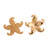 18K Yellow Gold Starfish Stud Earrings 0.85" Sea Life