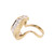 0.55 TW Cluster Diamond Wave Ring 14K Gold Size 3.5