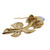Judith Ripka Flower Brooch Diamond & Gemstone 18K Yellow Gold 2.25"