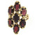 Vintage Garnet Gemstone Statement Ring 14K Yellow Gold 9.80 CTW Oval Gems SZ 7