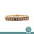 Chocolate Diamond Half Eternity Band Ring 10K Yellow Gold 0.40 TW Size 7