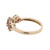 0.75 TW Chocolate Diamond Floral Ring 10K Yellow Gold Size 7.25