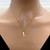 Diamond Sandal Charm Pendant 14K Yellow Gold 0.02 CTW 0.85"