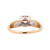 Vintage Diamond Solitaire Engagement Ring 14K Gold 0.27 TW SZ 6.75