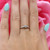 0.28 TW Diamond Solitaire Engagement Ring With Accents 18K Gold Size 5.75