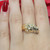 Diamond Swirl Dome Ring 14K Yellow Gold 0.20 CTW Round Dia Ladies SZ 5.75