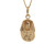 Egyptian Pharaoh Charm Pendant 14K Yellow Gold 3-D 1" Estate