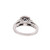 Vera Wang 0.75 CTW Diamond Halo Solitaire Accent Engagement Ring 14K W/Gold 4.25