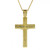 10K Two-Tone Gold CZ Gemstone Crucifix Pendant Cross Length 2.5" Estate