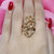 Brutalist Branch Set Statement Ring 14K Yellow Gold Size 6 Estate