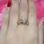 Vintage Floral Cluster Diamond Ring 14K Yellow Gold 0.63 CTW Size 5.25 Estate