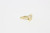 Vintage Diamond Open Heart Ring 14K Yellow Gold 0.03 CTW Ladies Girls Size 6.5