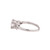 Solitaire Diamond Engagement Ring 0.30 CT 18K White Gold Round Diamond Size 6