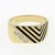Men's Diamond Signet Ring 14K Yellow Gold 0.30 CTW G-H/VS-SI Size 10 Estate